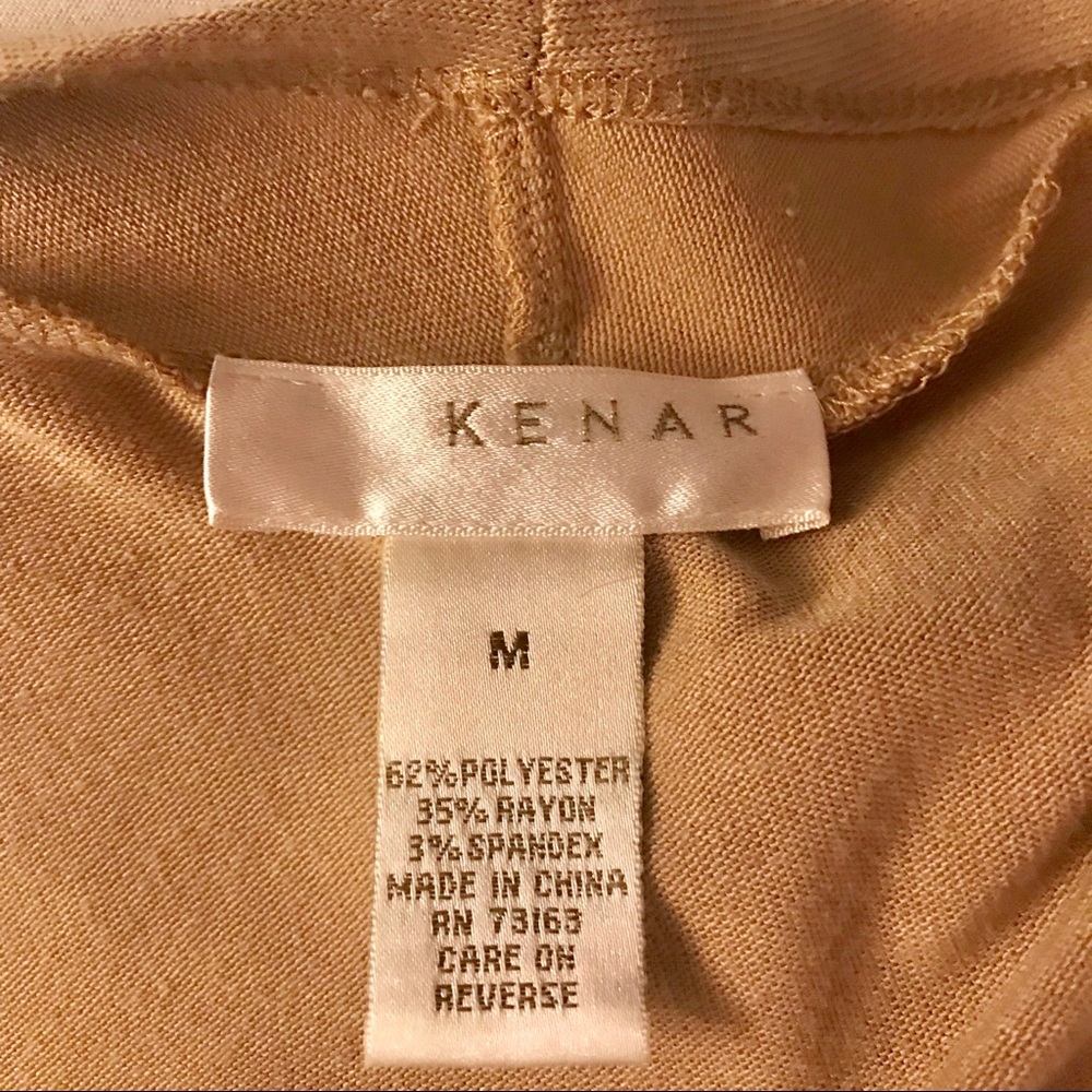 Kenar Tan Tunic Length Open Cardigan Size Medium - Picture 6 of 7